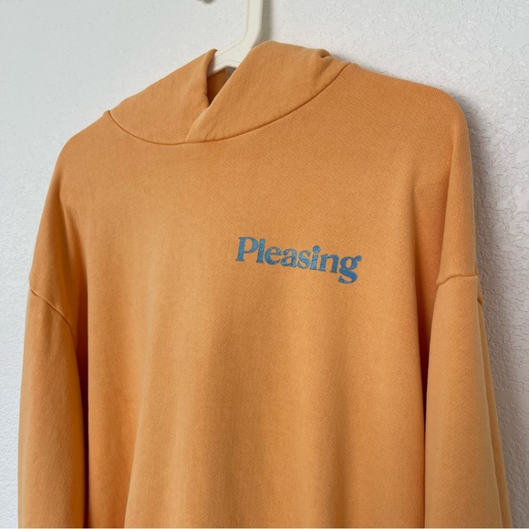NEW THE PLEASING HARRY STYLES SUNSET ORANGE HOODIE SZ MEDIUM - Picture 3 of 8
